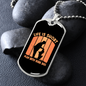 Life is Short Play With Dogs Necklace Stainless Steel or 18k Gold Dog Tag 24" Chain-Express Your Love Gifts
