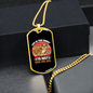 Life is Short to Have One Dog Bulldog Necklace Stainless Steel or 18k Gold Dog Tag 24" Chain-Express Your Love Gifts