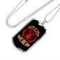 Life is Short to Have One Dog Pink Necklace Stainless Steel or 18k Gold Dog Tag 24" Chain-Express Your Love Gifts