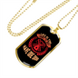 Life is Short to Have One Dog Pink Necklace Stainless Steel or 18k Gold Dog Tag 24" Chain-Express Your Love Gifts