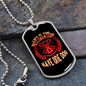 Life is Short to Have One Dog Pink Necklace Stainless Steel or 18k Gold Dog Tag 24" Chain-Express Your Love Gifts