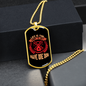 Life is Short to Have One Dog Pink Necklace Stainless Steel or 18k Gold Dog Tag 24" Chain-Express Your Love Gifts