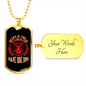 Life is Short to Have One Dog Pink Necklace Stainless Steel or 18k Gold Dog Tag 24" Chain-Express Your Love Gifts