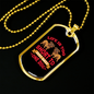 Life is Short to Have One Dog Red Necklace Stainless Steel or 18k Gold Dog Tag 24" Chain-Express Your Love Gifts