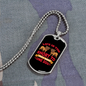 Life is Short to Have One Dog Red Necklace Stainless Steel or 18k Gold Dog Tag 24" Chain-Express Your Love Gifts