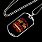 Life is Short to Have One Dog Red Necklace Stainless Steel or 18k Gold Dog Tag 24" Chain-Express Your Love Gifts