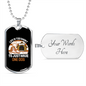 Life is Short to Have One Dog White Necklace Stainless Steel or 18k Gold Dog Tag 24" Chain-Express Your Love Gifts