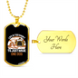 Life is Short to Have One Dog White Necklace Stainless Steel or 18k Gold Dog Tag 24" Chain-Express Your Love Gifts