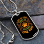 Life is Short to Have One Dog Yellow Necklace Stainless Steel or 18k Gold Dog Tag 24" Chain-Express Your Love Gifts