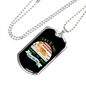 Life is Too Short Necklace Stainless Steel or 18k Gold Dog Tag 24" Chain-Express Your Love Gifts