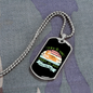 Life is Too Short Necklace Stainless Steel or 18k Gold Dog Tag 24" Chain-Express Your Love Gifts