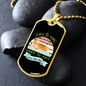 Life is Too Short Necklace Stainless Steel or 18k Gold Dog Tag 24" Chain-Express Your Love Gifts
