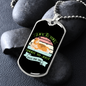 Life is Too Short Necklace Stainless Steel or 18k Gold Dog Tag 24" Chain-Express Your Love Gifts