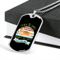 Life is Too Short Necklace Stainless Steel or 18k Gold Dog Tag 24" Chain-Express Your Love Gifts