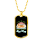 Life is Too Short Necklace Stainless Steel or 18k Gold Dog Tag 24" Chain-Express Your Love Gifts