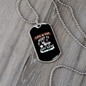 Life is Too Short White Necklace Stainless Steel or 18k Gold Dog Tag 24" Chain-Express Your Love Gifts