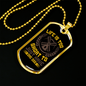 Life is Too Short Yellow Necklace Stainless Steel or 18k Gold Dog Tag 24" Chain-Express Your Love Gifts