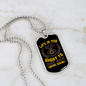 Life is Too Short Yellow Necklace Stainless Steel or 18k Gold Dog Tag 24" Chain-Express Your Love Gifts