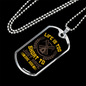 Life is Too Short Yellow Necklace Stainless Steel or 18k Gold Dog Tag 24" Chain-Express Your Love Gifts