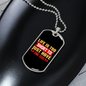 Life is Too Short Yellow Pink Necklace Stainless Steel or 18k Gold Dog Tag 24" Chain-Express Your Love Gifts