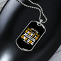 Life is Too Short Yellow White Necklace Stainless Steel or 18k Gold Dog Tag 24" Chain-Express Your Love Gifts
