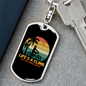 Life'S A Climb Cycling Keychain Stainless Steel or 18k Gold Dog Tag Keyring-Express Your Love Gifts