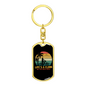 Life'S A Climb Cycling Keychain Stainless Steel or 18k Gold Dog Tag Keyring-Express Your Love Gifts