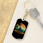 Life'S A Climb Cycling Keychain Stainless Steel or 18k Gold Dog Tag Keyring-Express Your Love Gifts