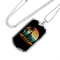 Life'S A Climb Cycling Necklace Stainless Steel or 18k Gold Dog Tag 24"-Express Your Love Gifts