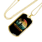 Life'S A Climb Cycling Necklace Stainless Steel or 18k Gold Dog Tag 24"-Express Your Love Gifts