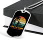 Life'S A Climb Cycling Necklace Stainless Steel or 18k Gold Dog Tag 24"-Express Your Love Gifts