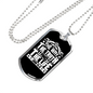 Life Truth Way Christian Necklace Stainless Steel or 18k Gold Dog Tag 24" Chain-Express Your Love Gifts