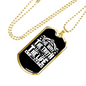 Life Truth Way Christian Necklace Stainless Steel or 18k Gold Dog Tag 24" Chain-Express Your Love Gifts