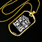Life Truth Way Christian Necklace Stainless Steel or 18k Gold Dog Tag 24" Chain-Express Your Love Gifts