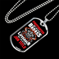 Lifesaver A Badass Firefighter Gift Stainless Steel or 18k Gold Dog Tag 24" Chain-Express Your Love Gifts