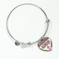 Lift Your Faith Heart Bangle Stainless Steel or 18k Gold 18-22"-Express Your Love Gifts