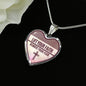 Lift Your Faith Necklace Stainless Steel or 18k Gold Heart Pendant 18-22"-Express Your Love Gifts