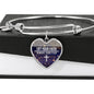 Lift Your Faith Remove Your Fear Heart Bangle Stainless Steel or 18k Gold 18-22"-Express Your Love Gifts