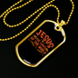 Light Of The World Christian Necklace Stainless Steel or 18k Gold Dog Tag 24" Chain-Express Your Love Gifts