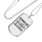 Light Shine Brightly Christian Necklace Stainless Steel or 18k Gold Dog Tag 24" Chain-Express Your Love Gifts