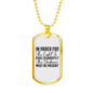 Light Shine Brightly Christian Necklace Stainless Steel or 18k Gold Dog Tag 24" Chain-Express Your Love Gifts