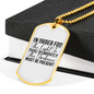 Light Shine Brightly Christian Necklace Stainless Steel or 18k Gold Dog Tag 24" Chain-Express Your Love Gifts