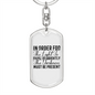 Light Shine So Brightly Keychain Stainless Steel or 18k Gold Dog Tag Keyring-Express Your Love Gifts