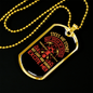 Light Sirens Excite Me Firefighter Gift Stainless Steel or 18k Gold Dog Tag 24" Chain-Express Your Love Gifts