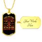 Light Sirens Excite Me Firefighter Gift Stainless Steel or 18k Gold Dog Tag 24" Chain-Express Your Love Gifts