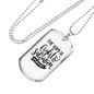 Lights Salvation Christian Necklace Stainless Steel or 18k Gold Dog Tag 24" Chain-Express Your Love Gifts