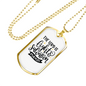Lights Salvation Christian Necklace Stainless Steel or 18k Gold Dog Tag 24" Chain-Express Your Love Gifts
