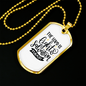 Lights Salvation Christian Necklace Stainless Steel or 18k Gold Dog Tag 24" Chain-Express Your Love Gifts