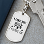 Like Big Bucks Keychain Stainless Steel or 18k Gold Dog Tag Keyring-Express Your Love Gifts
