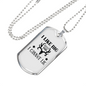 Like Big Bucks Necklace Stainless Steel or 18k Gold Dog Tag 24" Chain-Express Your Love Gifts